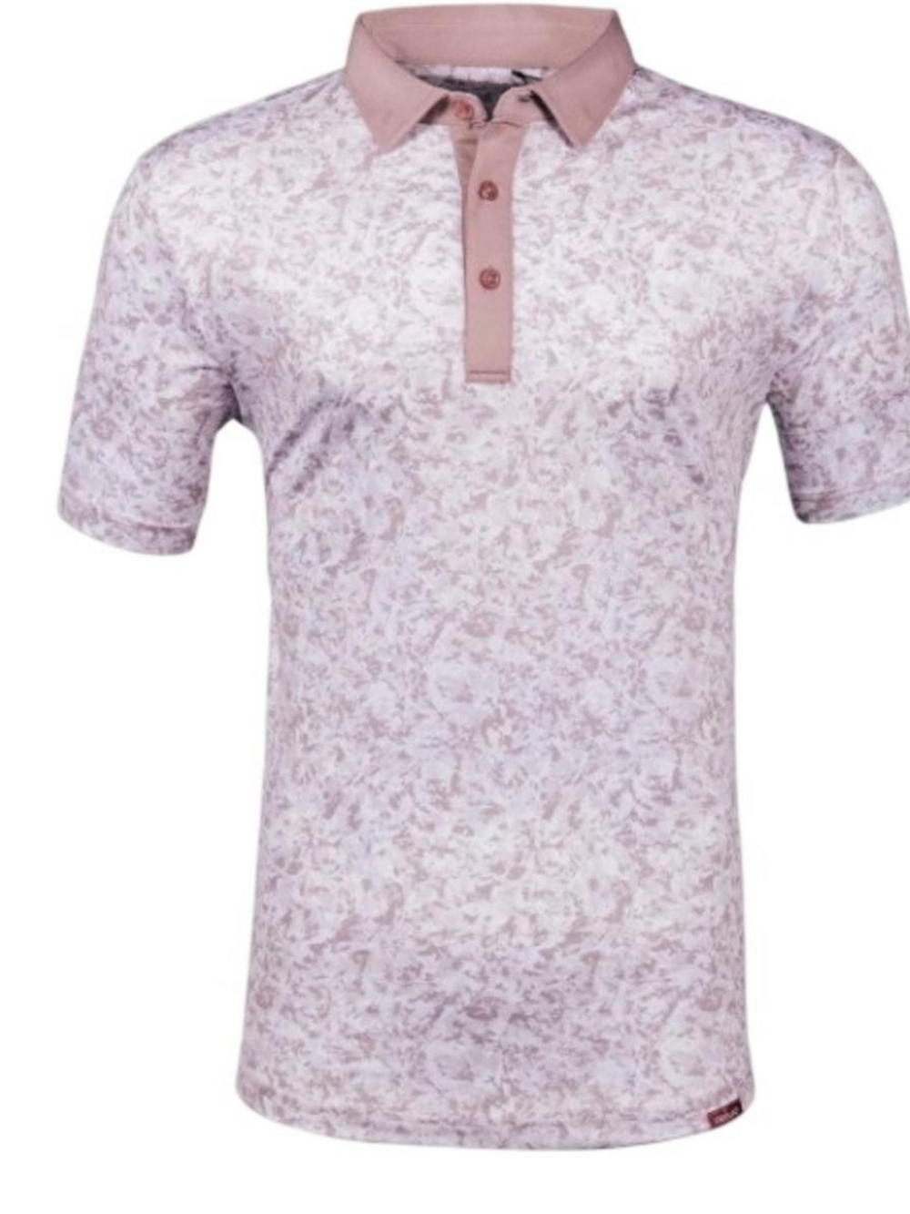 Primo Men's Short Sleeve Polo Shirt- Violet Ice